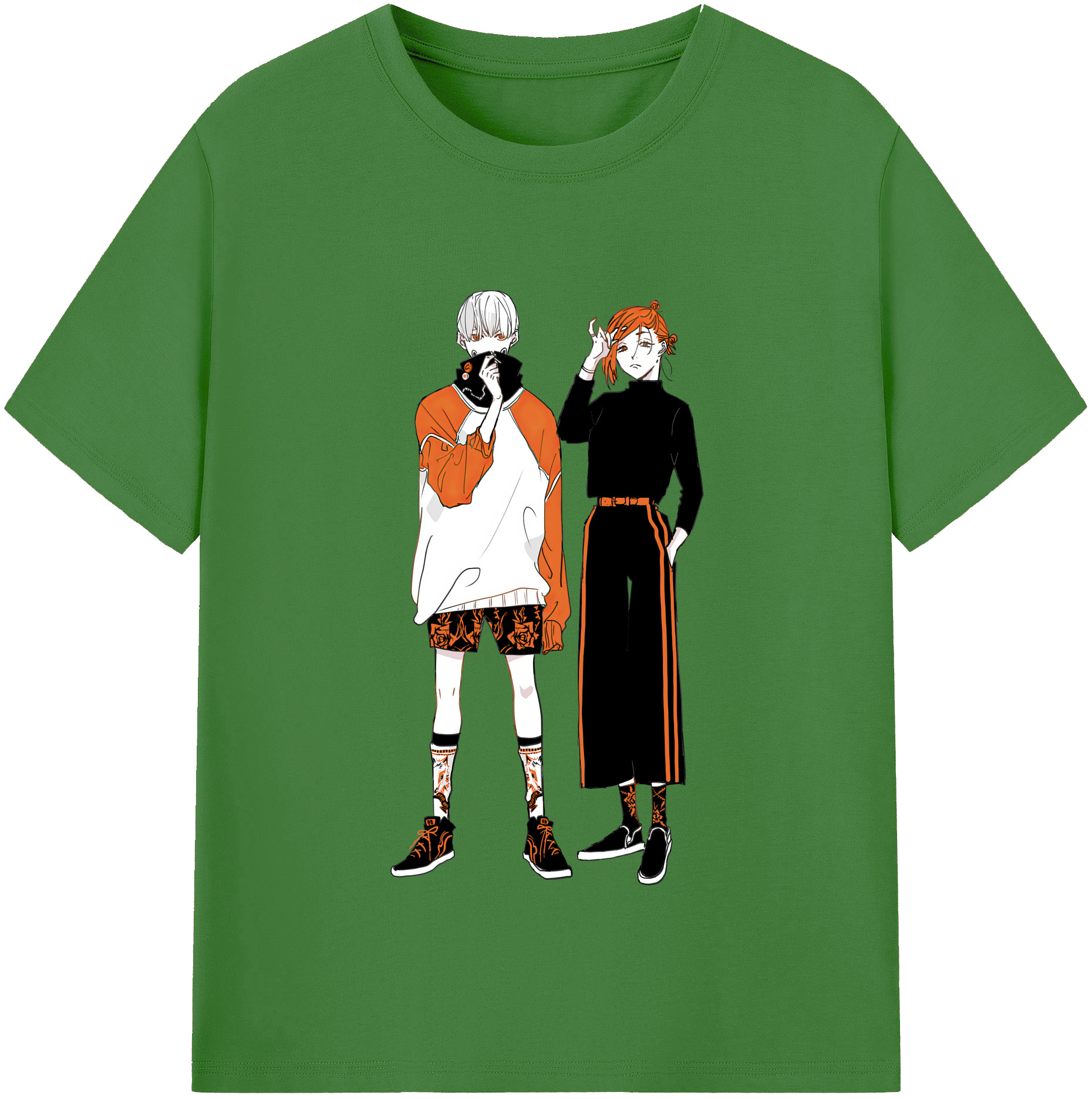 （画像用） 呪術廻戦 Jujutsu Kaisen レディースカジュアルプリントTシャツ（綿100％）
